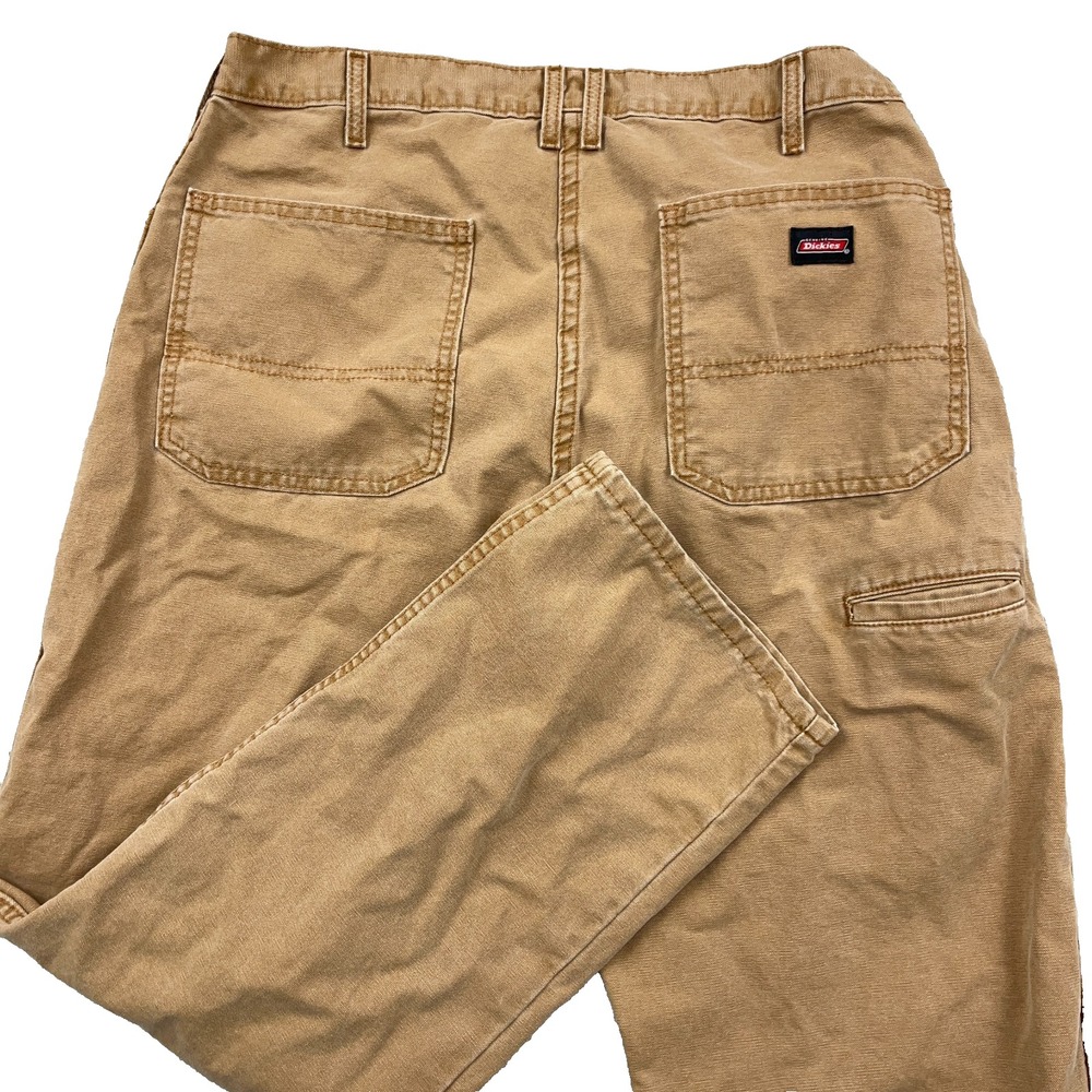 Dickies Pants Men 36x30 Brown Duck Canvas Relaxed Fit Utility Baggy Retro Y2K